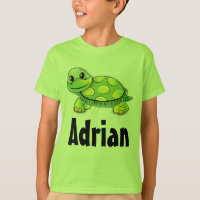 Niedliche grüne Schildkröte Personalisierte Kinder