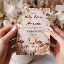 Niedliche Grünwaldtiere Woodland Babydusche