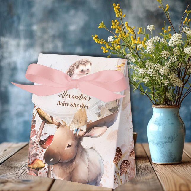 Niedliche Grünwaldtiere Woodland Babydusche Geschenkschachtel (Von Creator hochgeladen)