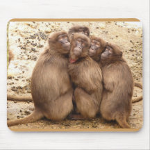 Niedliche Gruppe von Affen Maus Pad