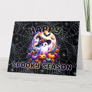 Niedliche Grußkarte zu Halloween Dankeskarte
