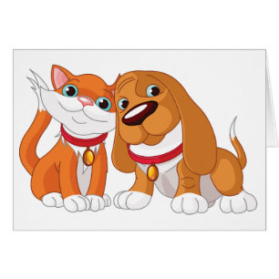 Niedliche Grußkarten für Hunde und Katzen