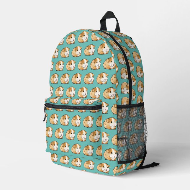 niedliche Guinea Bedruckter Rucksack (Rückseitige Ecke Rechts)
