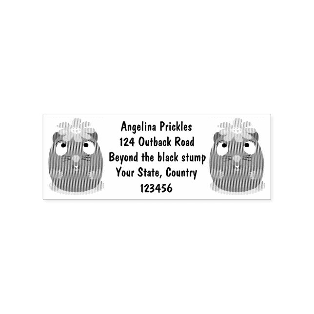 Niedliche Guinea Cartoon Gummistempel (Prägung)
