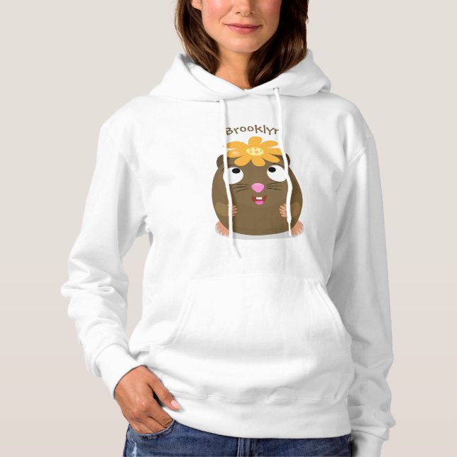 Niedliche Guinea Cartoon Hoodie (Vorderseite)