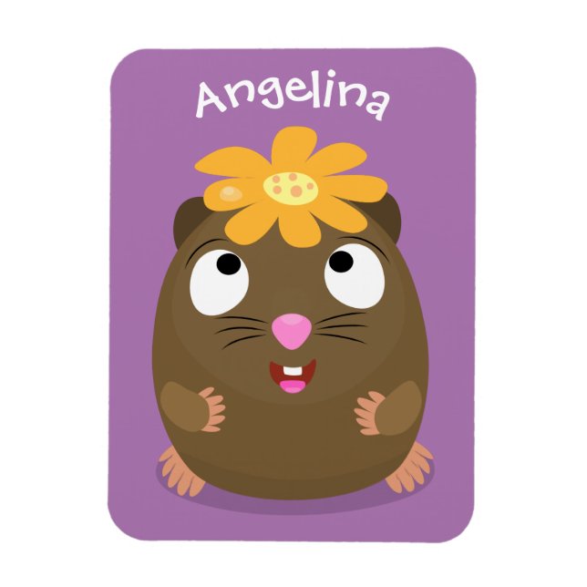 Niedliche Guinea Cartoon Magnet (Vertikal)