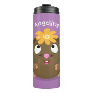 Niedliche Guinea Cartoon Thermosbecher