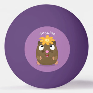 Niedliche Guinea Cartoon Tischtennisball