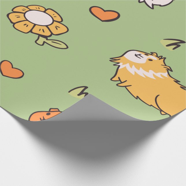 Niedliche Guinea Geschenkpapier (Ecke)