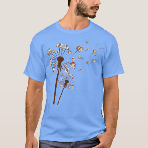 Niedliche Guinea Pig Dandelion Blume Funny Animal T-Shirt