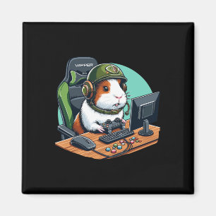 Niedliche Guinea Pig Gamer Videospiel Wildlife Magnet