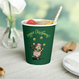 Niedliche Guinea Pig Veggie Weihnachten! Sprout Ju Pappbecher