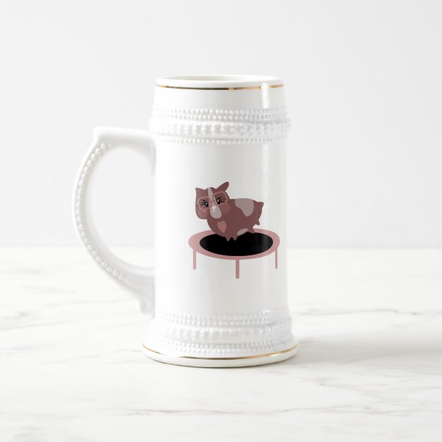 Niedliche Guinea Schweine Bierglas (Links)