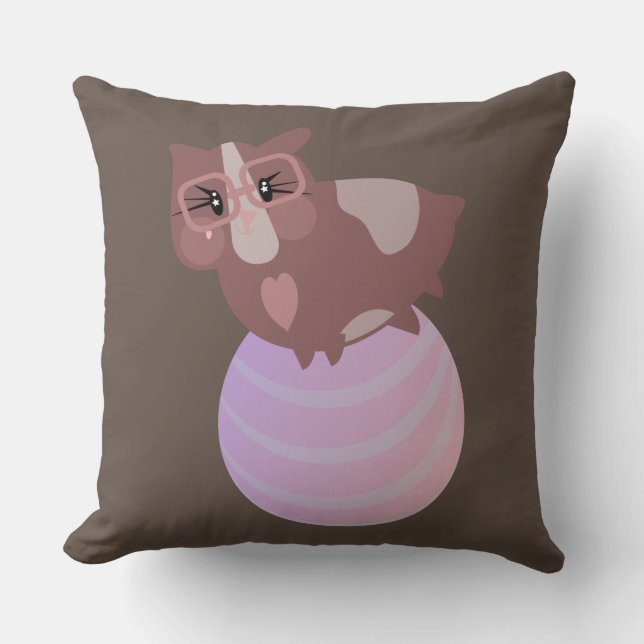 Niedliche Guinea Schweine Kissen (Vorderseite)