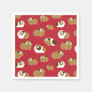 Niedliche Guinea Schweine Napkins Serviette