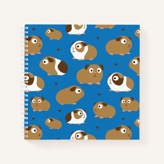 Niedliche Guinea Schweine Notebook Notizbuch (Vorderseite)