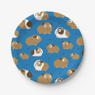 Niedliche Guinea Schweine Papierplatte Pappteller