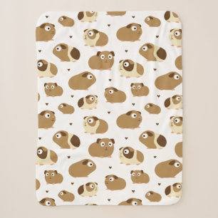 Niedliche Guinea Schweine Sherpa Blanket Sherpadecke