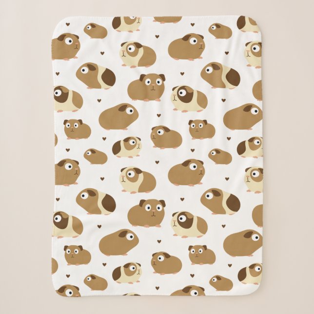 Niedliche Guinea Schweine Sherpa Blanket Sherpadecke (Vorderseite)