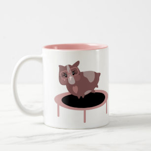 Niedliche Guinea Schweine Übung Zweifarbige Tasse