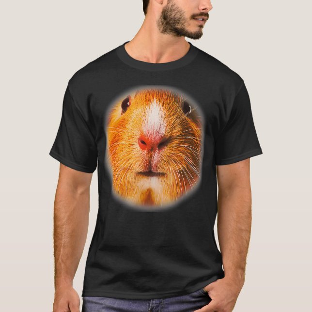 Niedliche Guinea-Schweineface T-Shirt (Vorderseite)