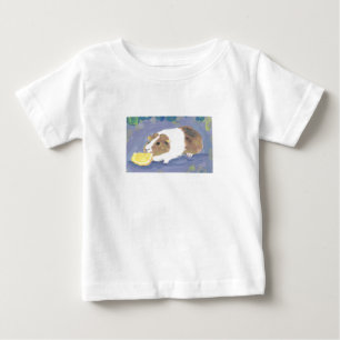 Niedliche Guinea Schweinefleisch Eating Orange Sli Baby T-shirt