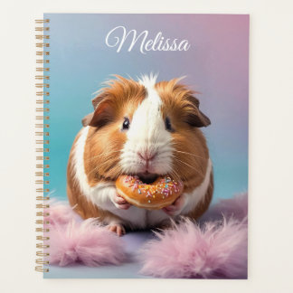 Niedliche Guinea Schweinefleisch mit Donut Pastell Planer