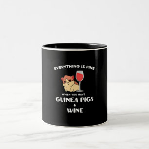 Niedliche Guinea Schweinefleisch Zweifarbige Tasse