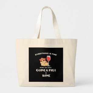Niedliche Guinea Schweinegenuss Weinroute Jumbo Stoffbeutel