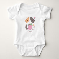 Niedliche Guinea Schweineschugge Erdbeere Doodle