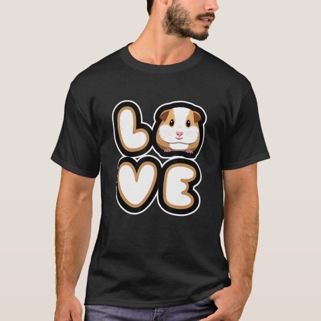 Niedliche Guinea Schweinezubereitung Männer Frauen T-Shirt (Vorderseite)