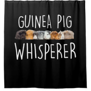 Niedliche Guinea Schweinswisperer Tiergeschenk Duschvorhang
