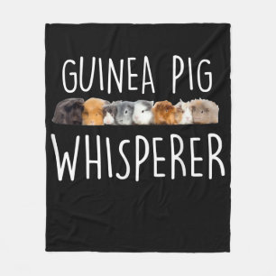 Niedliche Guinea Schweinswisperer Tiergeschenk Fleecedecke