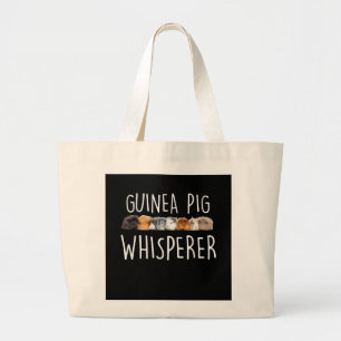 Niedliche Guinea Schweinswisperer Tiergeschenk Jumbo Stoffbeutel