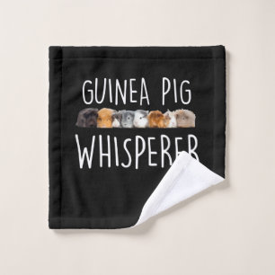 Niedliche Guinea Schweinswisperer Tiergeschenk Waschlappen