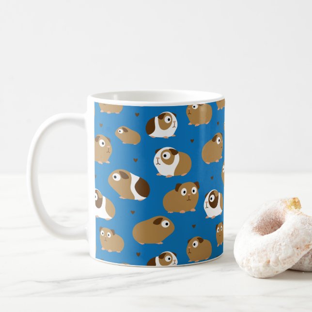 Niedliche Guinea Tasse Schweine (Mit Donut)