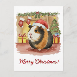 Niedliche Guinea Weihnachtsschwein Kavia Cavy Post Postkarte