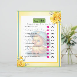 Niedliche Gummi Duck Baby Duck Raten Sie, wer Game