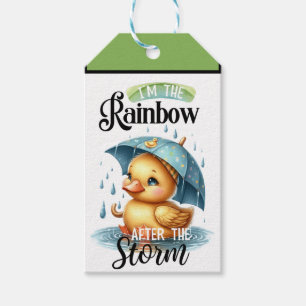 Niedliche Gummi Duck Babydusche Geschenkanhänger