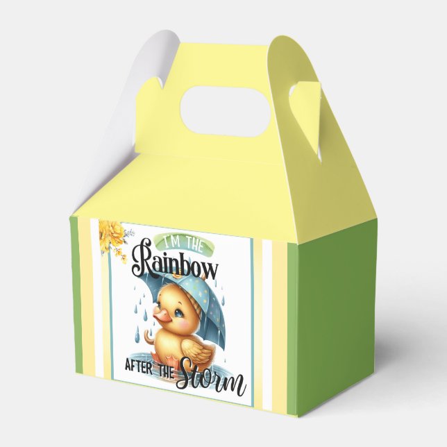 Niedliche Gummi Duck Babydusche Geschenkschachtel (Vorderseite)