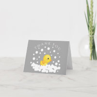 Niedliche Gummi Duck Babydusche Vielen Dank