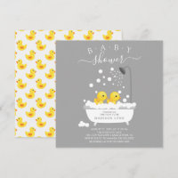 Niedliche Gummi Duck Twins Baby Dusche