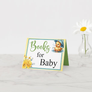 Niedliche Gummi Duschbücher für die Babykarte Karte