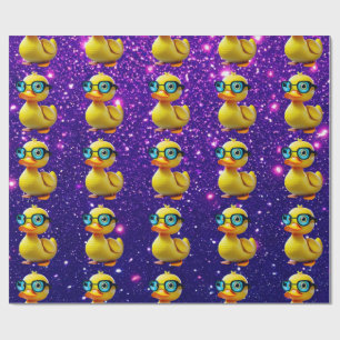 Niedliche Gummiente Inspiriert Geschenkpapier
