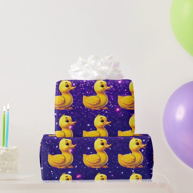 Niedliche Gummiente Inspiriert Geschenkpapier (Partygeschenke)