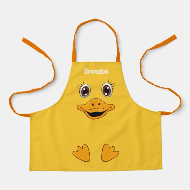 Niedliche Gummifaust aus Glattleder für Kinder Schürze (Vorderseite)