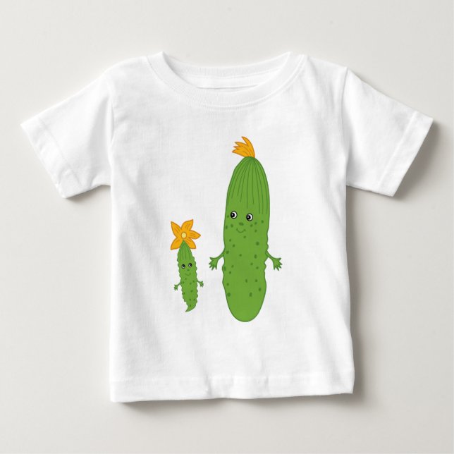 Niedliche Gurke, Baby Cucumber Baby T - Shirt (Vorderseite)