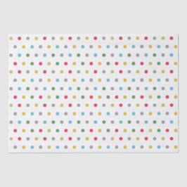 Niedliche gürtelfarbige Polka-Dots-Muster Seidenpapier