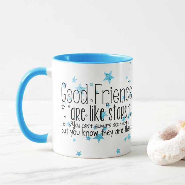 Niedliche gute Freunde sind wie Stern-Tasse Tasse (Mit Donut)