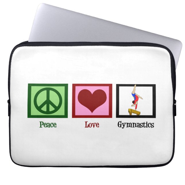 Niedliche Gymnastik Laptopschutzhülle (Vorderseite)